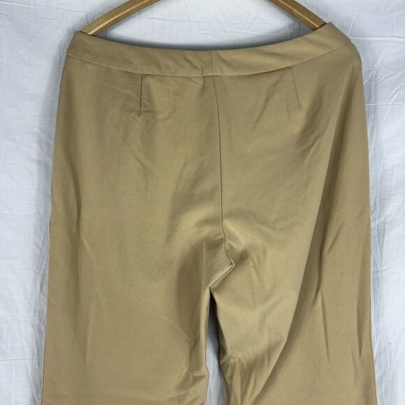 DOCKERS Metro Women's Khaki Dress Pants SZ 12 M Stretch Waist Cuffed - Picture 9 of 9